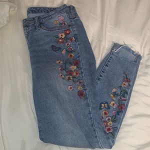 Wonderly Floral skinny jeans